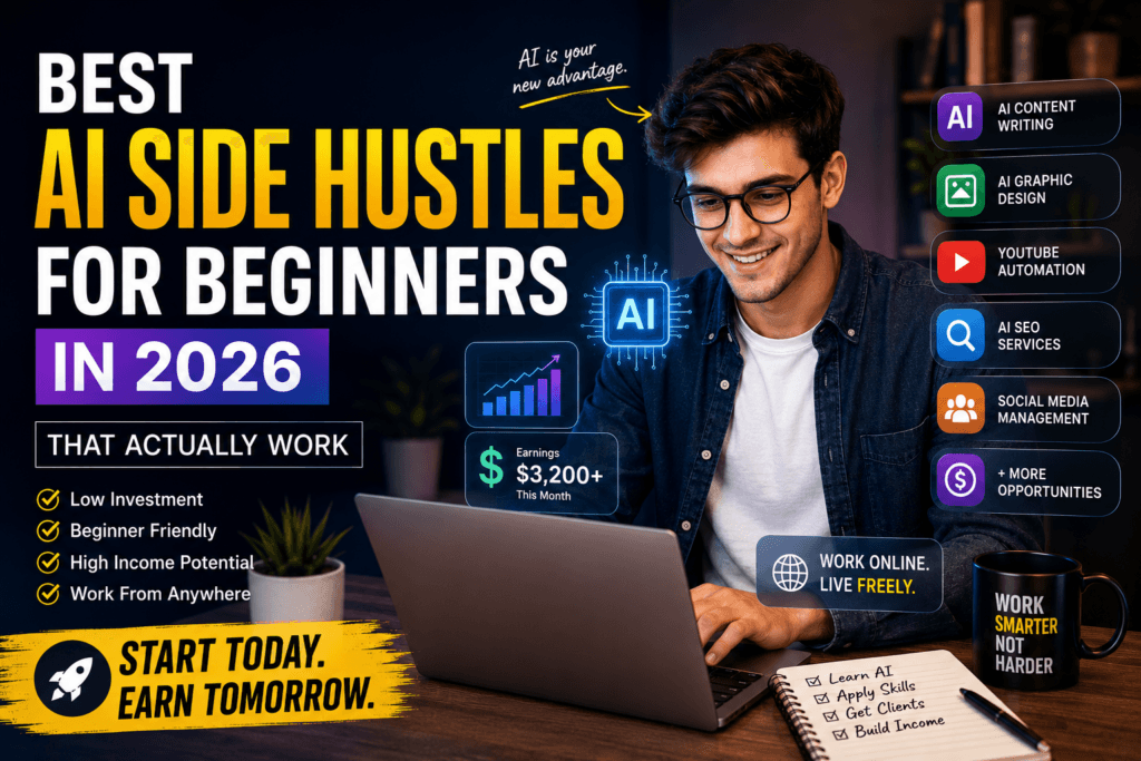 best ai side hustles for beginners in 2026